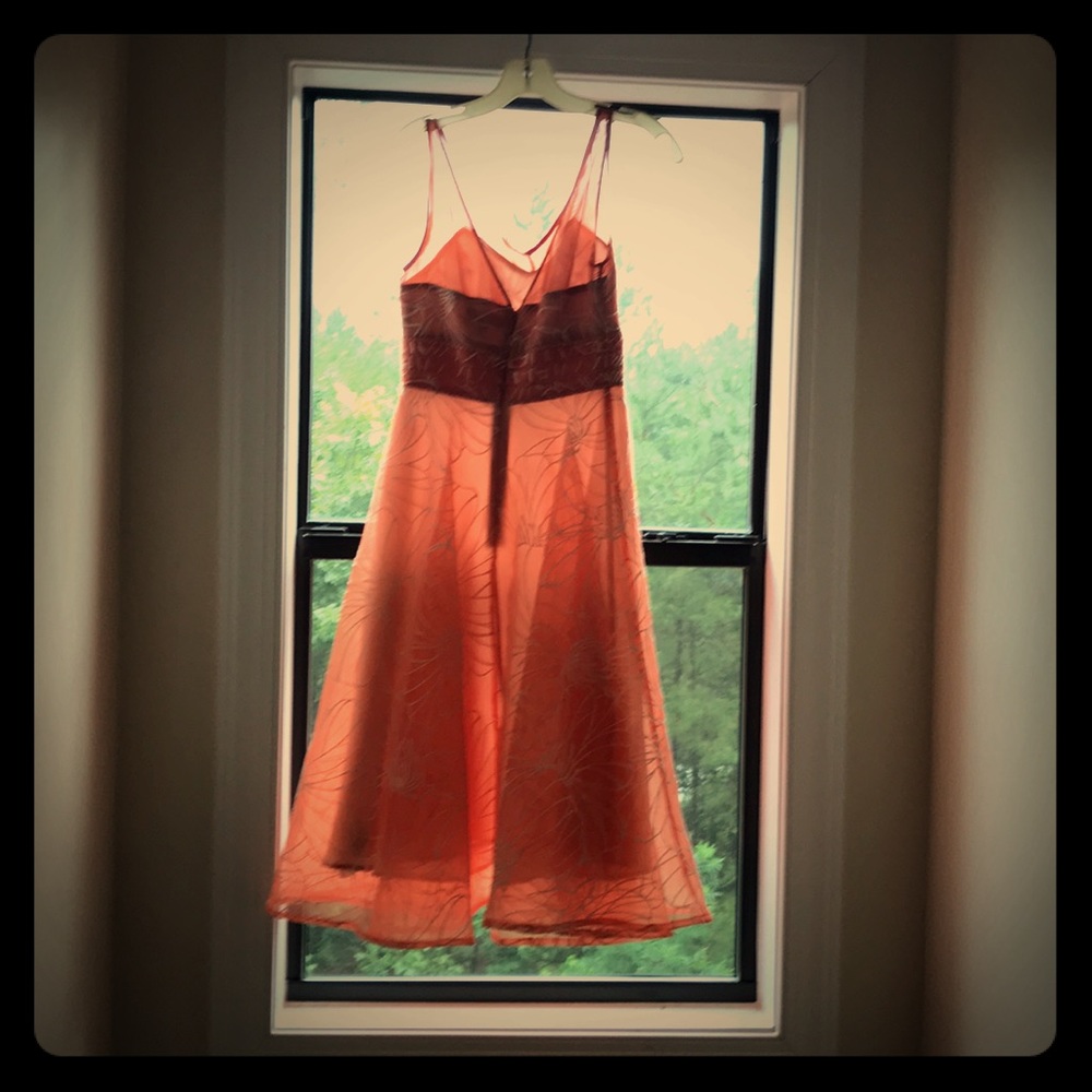 Peach dress